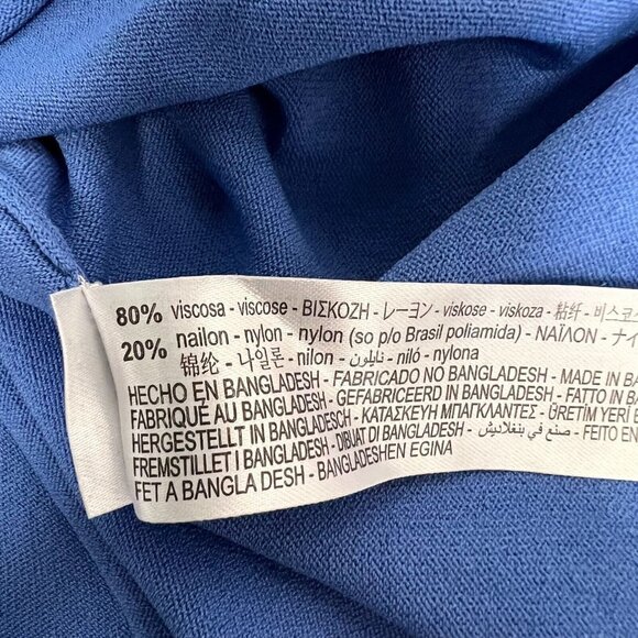 Zara Womens Blue Crew Neck Short Sleeve Classic Pullover T-Shirt Size Large - Picture 8 of 9